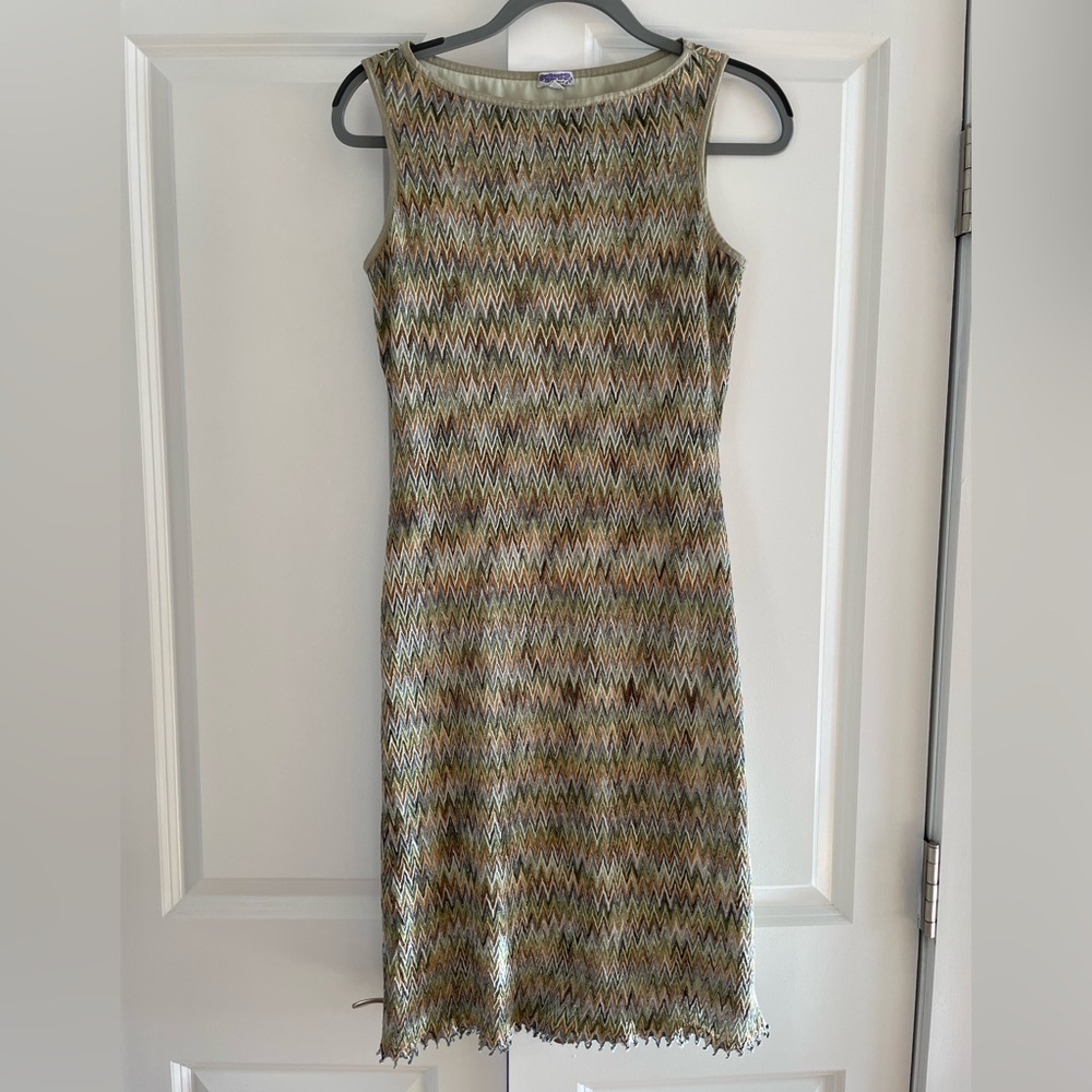 Multicolor Knit Mini Dress